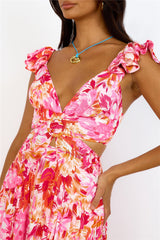 Partykleid Maxi Pink