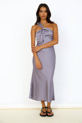 Over Again Maxikleid Grau