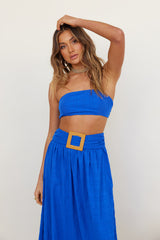Hundred Years Crop Top Blau