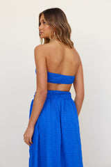 Hundred Years Crop Top Blau