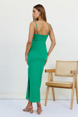 Maxikleid "Date Down" Grün