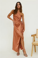 Althea Maxikleid Braun