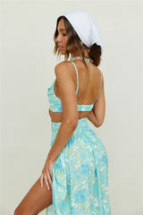Sweet Morning Dew Crop Top Blau