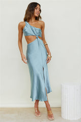 Abendsterne Midi-Kleid Hellblau