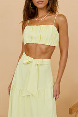 Evolving Heart Crop Top Gelb