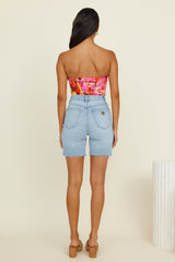 Crop Top Glowing Sun Pink