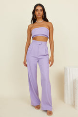 Solaris Crop Top Flieder