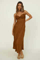Awakenings Maxikleid Braun