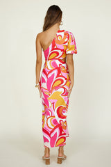 Fantasie-Maxikleid Rosa