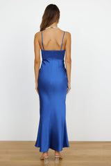Lucky Moments Maxi-Kleid Blau