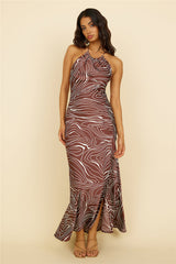 Asking You Maxikleid Braun