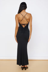 Maxikleid Pure Delight Schwarz