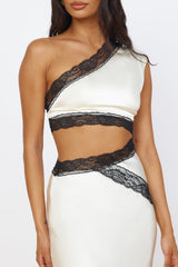 Satin-Maxikleid „Limitless Love“ Champagner