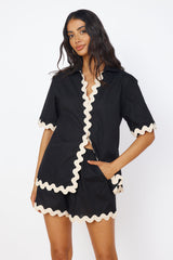 SEVEN WONDERS Harry Shirt Schwarz