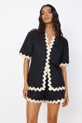 SEVEN WONDERS Harry Shirt Schwarz