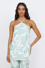 SEVEN WONDERS Ilah Neckholder-Oberteil Salbei