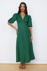 Maxikleid "Nature's Escape" Grün