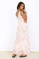 Strandglück Maxikleid Pink