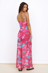 Make Up My Mind Maxikleid Rosa
