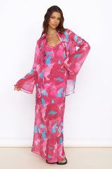 Make Up My Mind Maxikleid Rosa