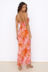 Blooming Sunshine Maxikleid Orange