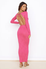 Just Believe Maxikleid Rosa