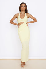 New Found Purpose Maxikleid Gelb