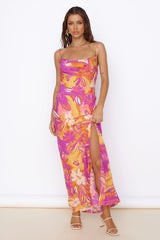 Tropisches Sunrise Maxikleid Mehrfarbig