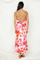 Make You Smile Maxi-Kleid Pink