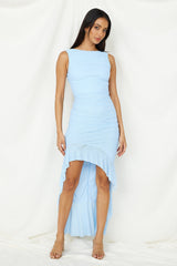 Zeitloses Maxi-Kleid Blau