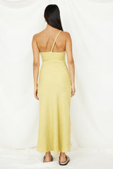 Wrinkle In Time Maxikleid Gelb