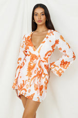 Make It Happen Minikleid Orange
