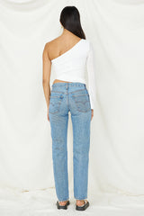 Hand On My Heart Crop Top Weiß