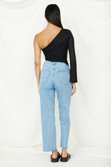 Hand On My Heart Crop Top Schwarz