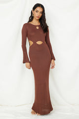 Maxikleid "The One That Got Away", Braun
