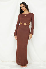 Maxikleid "The One That Got Away", Braun