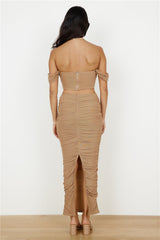 Dance Darling Maxirock Beige