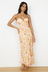 Folge dir überall hin Maxikleid Orange