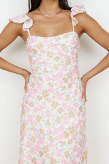 Fall Into Place Maxikleid Pink