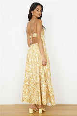 Take You Home Maxikleid Gelb