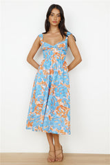 Midi-Kleid „All Day“ in Blau