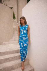 Laguna Maxikleid Blau