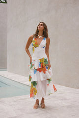 Floral Dreams Maxikleid Mehrfarbig