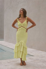 Maxikleid „Dance Away“ Gelb