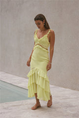 Maxikleid „Dance Away“ Gelb