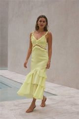 Maxikleid „Dance Away“ Gelb