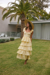 Dalia Maxikleid Gelb
