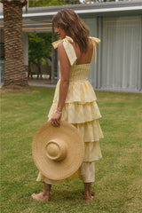 Dalia Maxikleid Gelb