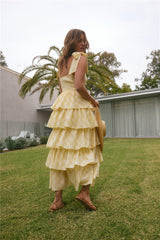 Dalia Maxikleid Gelb