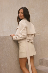 Cali Crop Jacke Creme